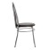 The chair "Elegy is soft", silver metallic/chocolate reptile