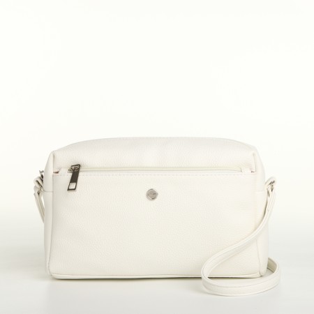 Women's bag with lightning, white color