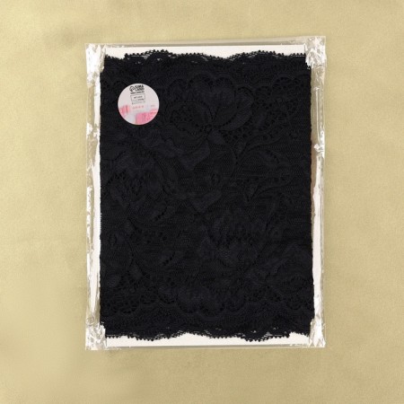 Lace elastic fabric, 180 mm × 2.7 ± 0.5 m, black color-3