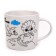 Painting mugs with the felt -tip pen "Dinosaurus, 300 ml