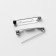 The base for brooches, 2 holes, 30 mm, 10 pcs, silver color