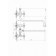 FAUZT FZS-511-07 bath mixer, two-wound, long spout, shower set, chrome