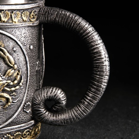 Stainless steel mug “cancer”, 400 ml, silver color-4