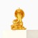 New Year's candle "Snake on Coins", for the New Year, Golden, 78 x 61 x 52