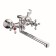 Bath mixer "RMS" SL71-143P, pour 300 mm, shower set, zinc, chromium
