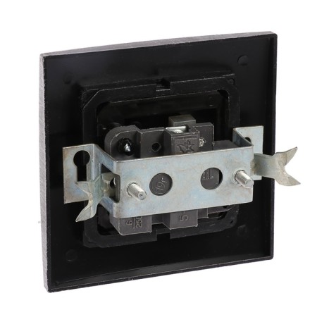 Switch "Elect" VS 16-131-hour, 6 A, 1 key, hidden, black color under silver-1