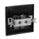 Switch "Elect" VS 16-131-hour, 6 A, 1 key, hidden, black color under silver