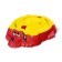 Sandbox "dog" with a lid, red/yellow color