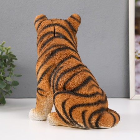 The piggy bank "Tiger red" height is 23.5 cm, width 16 cm, length 23 cm.-3