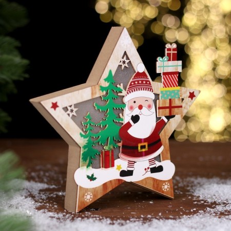 New Year's decor with “Santa Claus with gifts” 16.5 × 2.5 × 16.5 cm-1