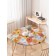 Round tablecloth on an elastic band, size 120x120 cm