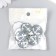 Decor (cabochon) for creativity glass "Anchor" mix d = 2.5 cm
