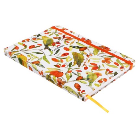 Notepad A5 96 sheets in the Soyki cage, solid cover, matte lamination, software, selective varnish, elastic band, liesse, block 70 g/m2-1