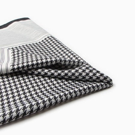 Women's scarf minku 70*70 cm, black-1