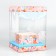 Box for flowers with a vase and PVC windows folding "Spring flowers", 16 x 23 x 16 cm