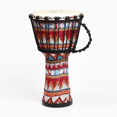 Drum jambe red ornament, 38 x 21 cm