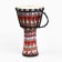 Drum jambe red ornament, 38 x 21 cm