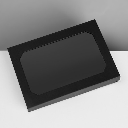 Standing for jewelry "Casket" 36 seats, 16 × 11.5 × 3 cm, black color-4