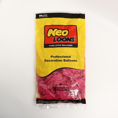 Latex ball 10 ", standard, set 100 pcs., Fuchsia color-1