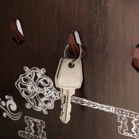 Key closed "Early in the morning" 26.5x31.5 cm nut-4