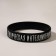Silicone bracelet "Creative intelligentsia" standard, black color, 20 cm