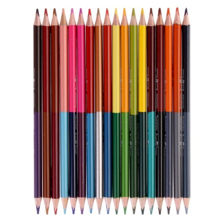 Caucal pencils 36 flowers 18 pieces Twincolor Happy, mix-1