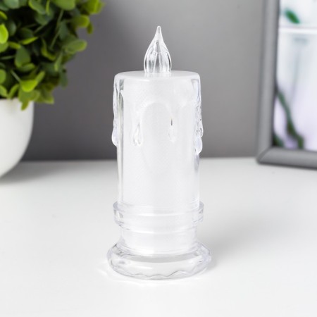 Night "Candle" LED from white batteries 4.5x4.5x11 cm Risalux