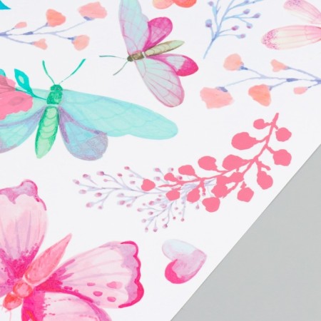 Interior color sticker "Watercolor butterflies in colors" 50x70 cm-4