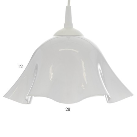 Caust "Iris" 1x15W E27 Model: BR 00258 White 28x28x14cm-5