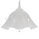 Caust "Iris" 1x15W E27 Model: BR 00258 White 28x28x14cm