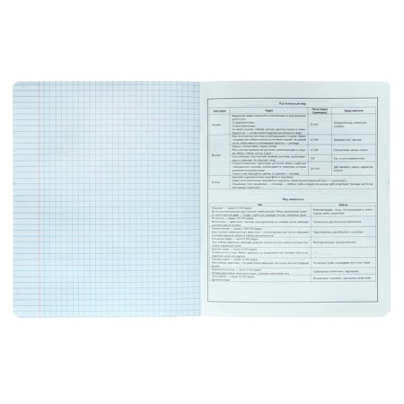 A notebook “Bright details”, 48 sheets in the “Biology” cage, covered cardboard, selective twin-lak, UV-lak, OFSET block-4
