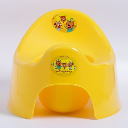Pot children's three cats, yellow-1