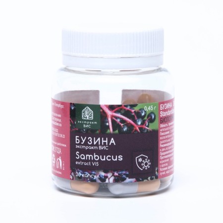 Экстракт бузины ВИС, 30 капсул по 0,45 г-2
