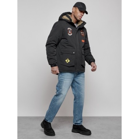 Male Winter jacket, size 56, black color-6