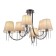 Ceiling EVOLUCE lamp. Sle1118-802-06. Alluria. 6x40 watts, E14, 70x70x43 cm, Black Cherrem
