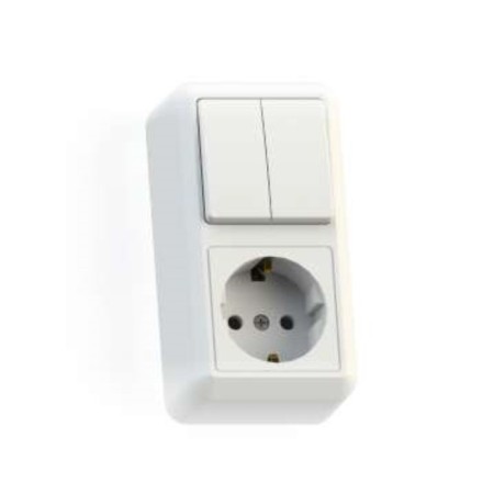 Combined Block "Kuntsevo" "Optima", OP, BKVR-428 Roset 2 keys, color white
