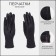 Gloves are female, dimensionless, without insulation, dark gray color