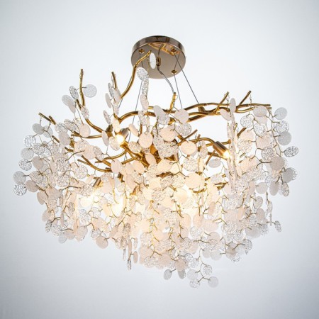 Payetki chandelier 8xg9 gold 60x60x50-90cm Bayerlux-1