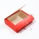 The box is folding, red, 21 x 15 x 5 cm