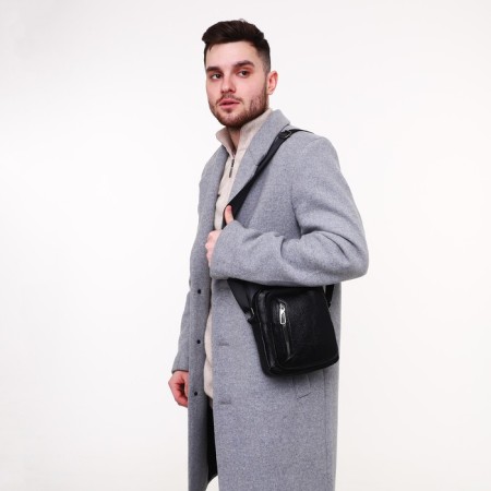 Male bag, black color-6