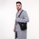Male bag, black color