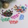 New Year's confetti "Happy New Year", snowflake, set of 3 pcs.