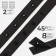 Braid with buttons, 25-25 mm, 17 mm × 45 ± 1 m, black color
