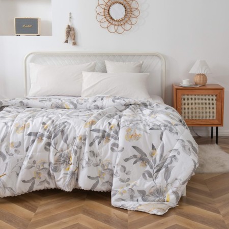 Frida blanket, size 200x220 cm, gray color
