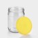 A set of glass cans with a yellow polymer lid, TO-82 mm, 450 ml, 6 pcs.