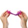 Vibrator for steam, with vibropuli, silicone, purple