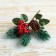 Decor "Winter Miracle" berries bumpy needles 19 cm