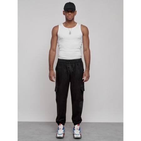 Joggers are sports male, size 50, black color