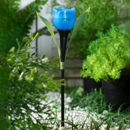 Garden lamp on the solar battery "Blue", 4.5 × 29 × 4.5 cm, 1 LED, glow white-2