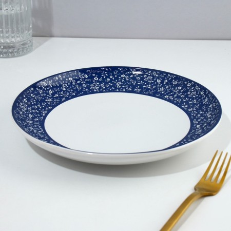 Ceramic plate Royal Garden, 22.5 cm, white color-3